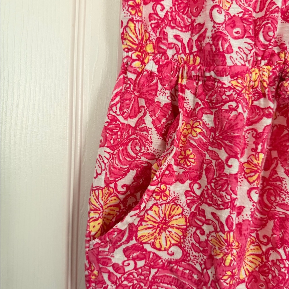 Lilly Pulitzer Pink Floral Sleeveless Dress Women’s Small Summer Resort - Picture 5 of 8